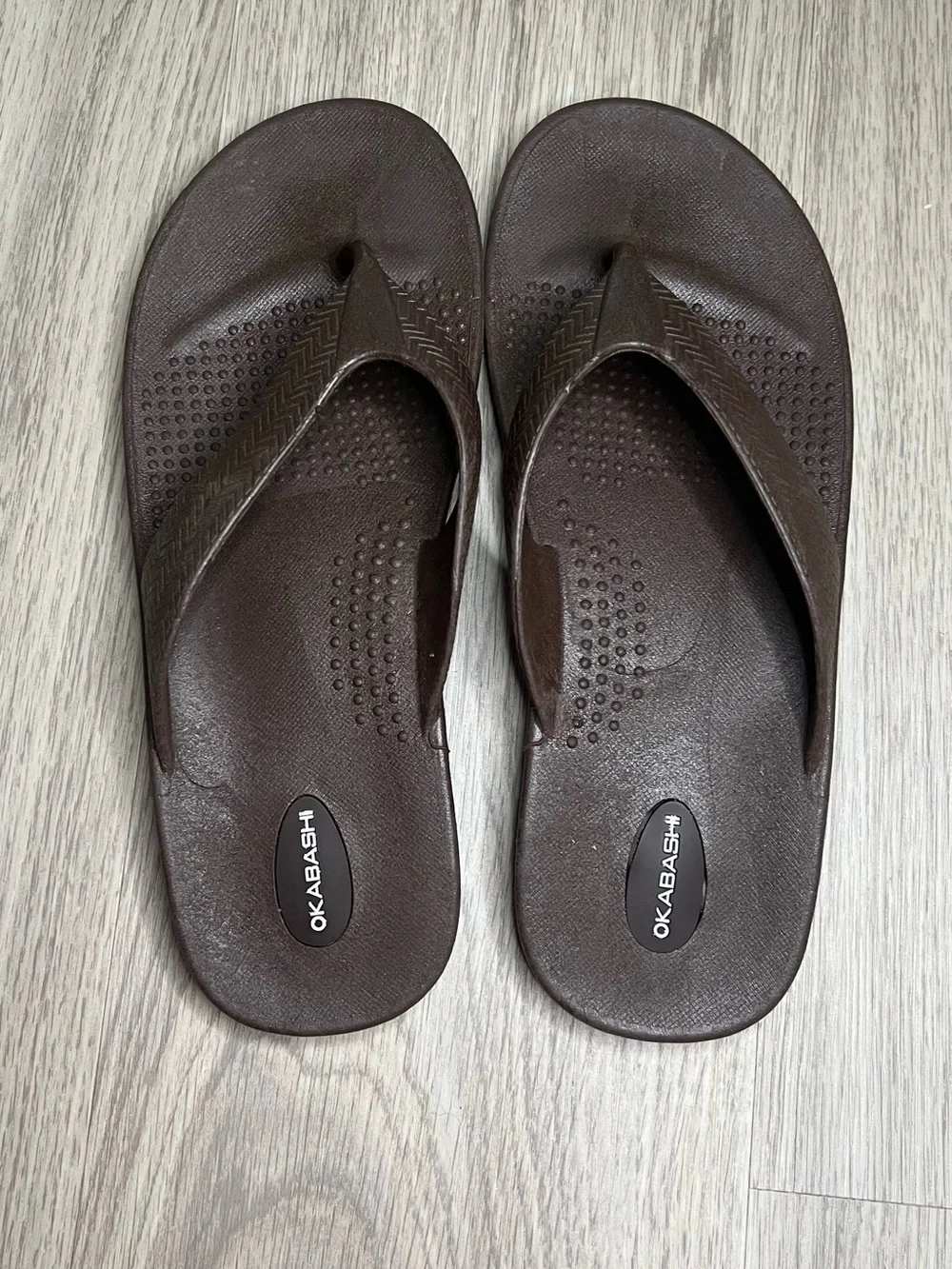 Okabashi flip flops men’s XL
